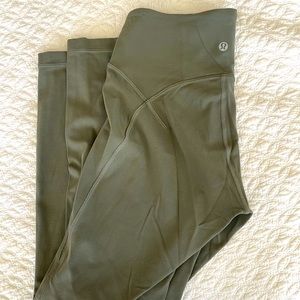 Lululemon leggings light olive green ish color